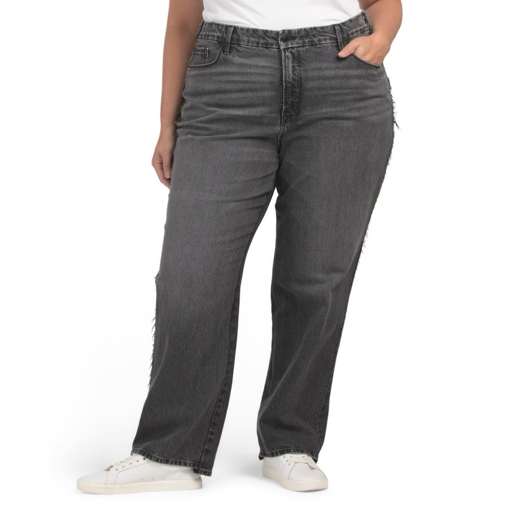 GOOD AMERICAN Good 90s Relaxed Jeans Black348 26 Plus NEW NWT